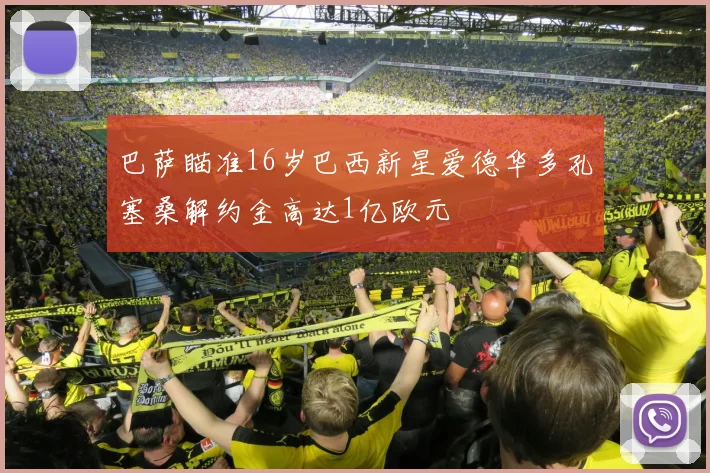 巴萨瞄准16岁巴西新星爱德华多孔塞桑解约金高达1亿欧元